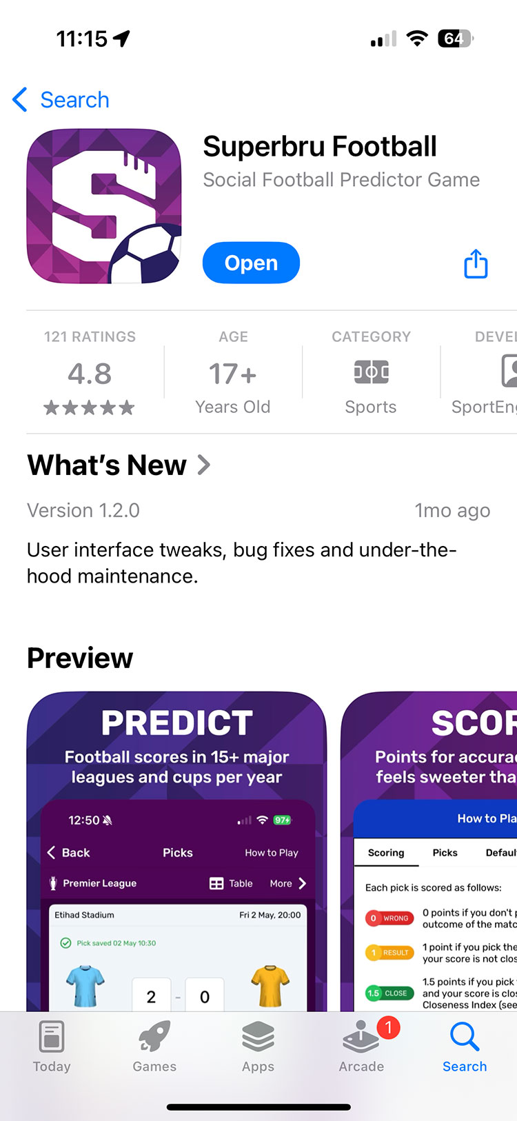 Superbru Football in the App Store